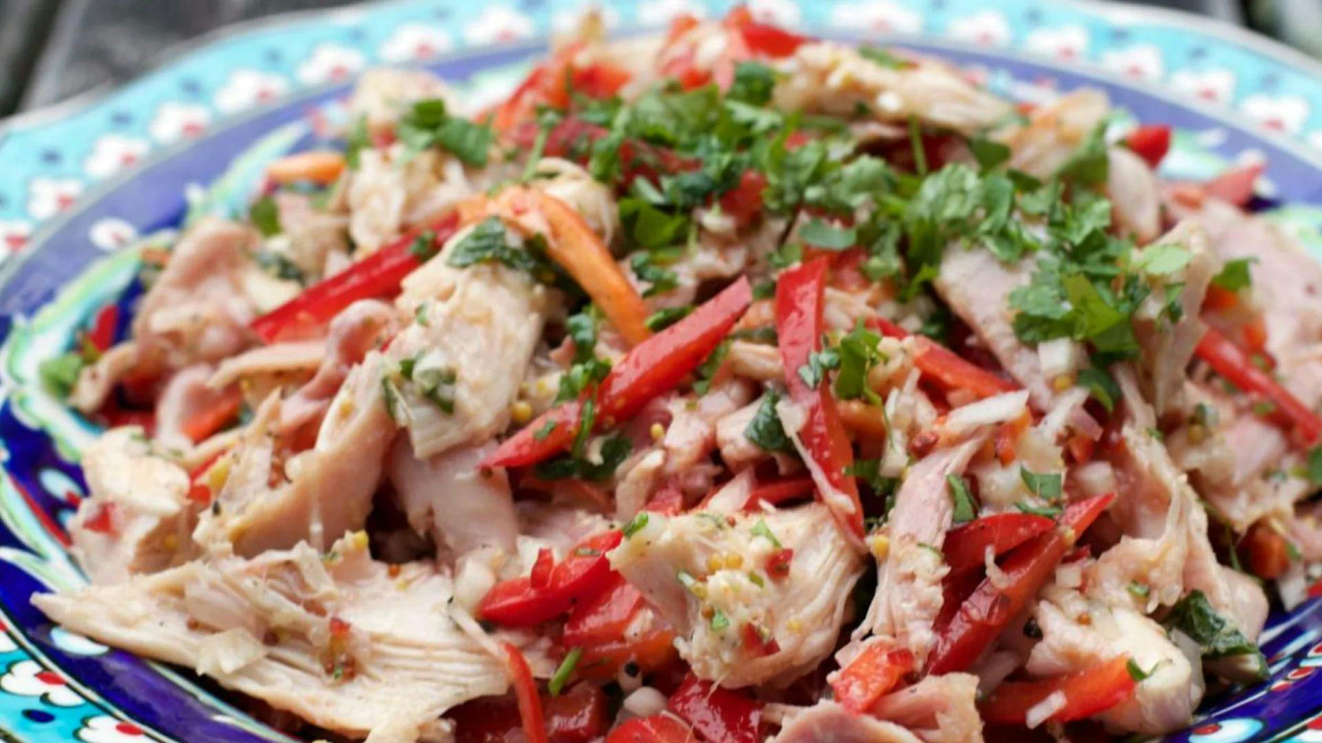 Smoked Chicken Salad with Ginger Dressing