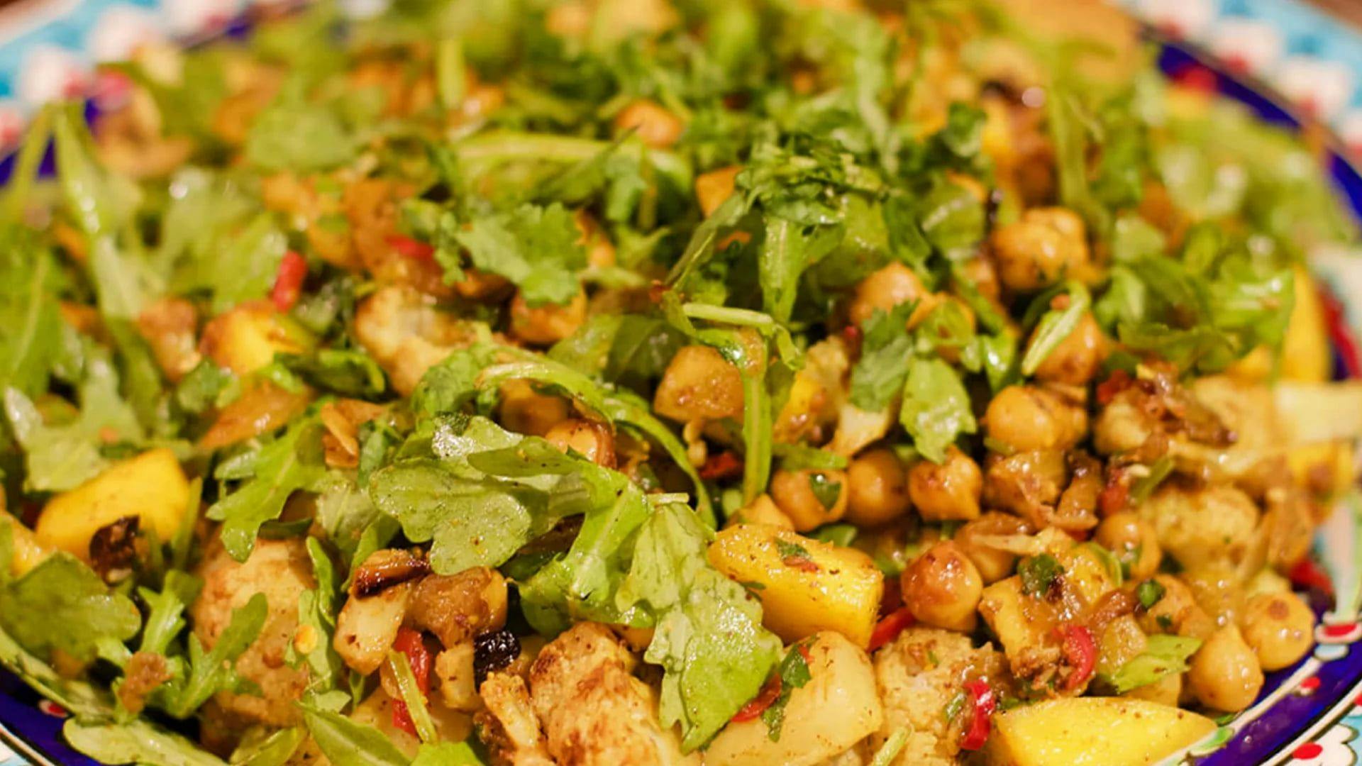 Mango and Curried Chickpea Salad